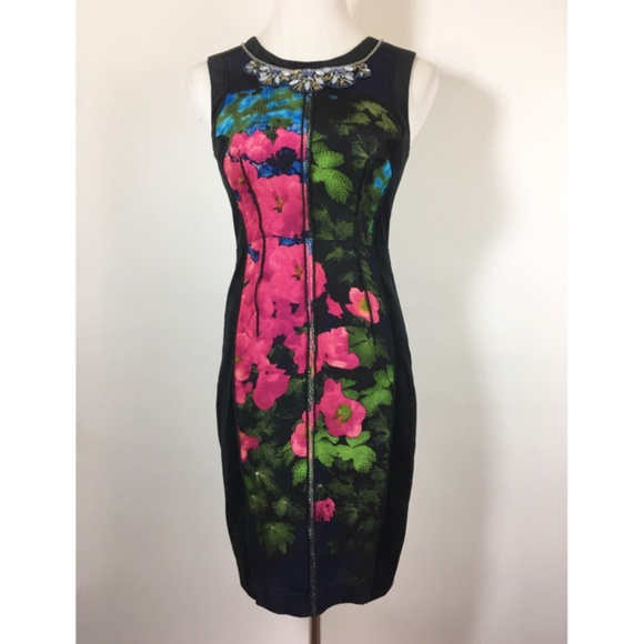 NWT Tracy Reese contrast shift dress - Picture 2 of 8